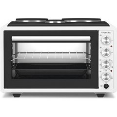 Davoline Urban Chef 3703 Ηλεκτρικό Φουρνάκι 37lt με 3 Εστίες Λευκό